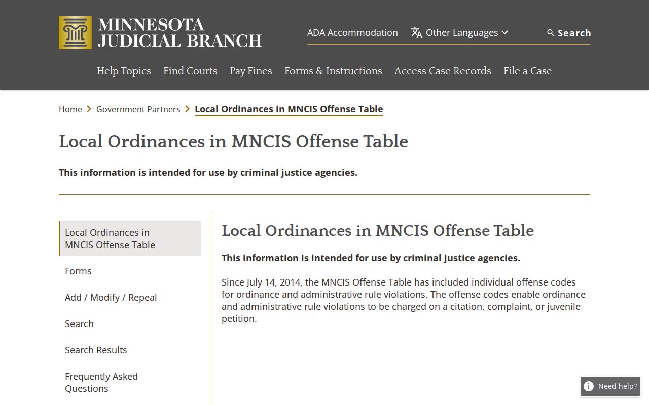 St. Louis County bench warrant routing for city ordinance cases through district court